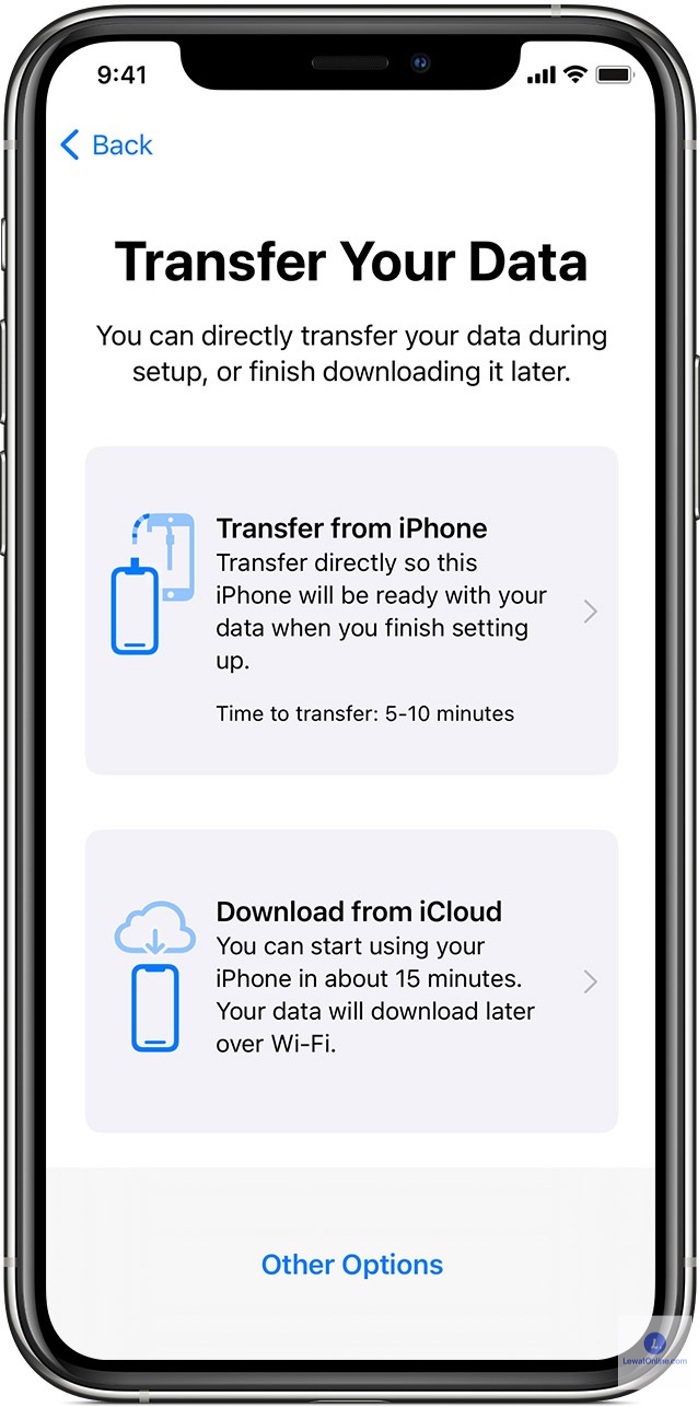 Selanjutnya lakukan proses transfer data dari iPhone lama ke iPhone baru