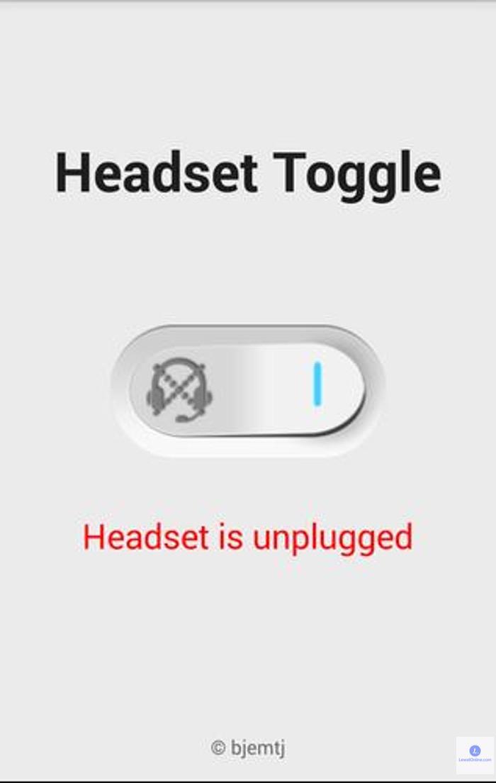 Tekan gambar speaker untuk mematikan mode headset