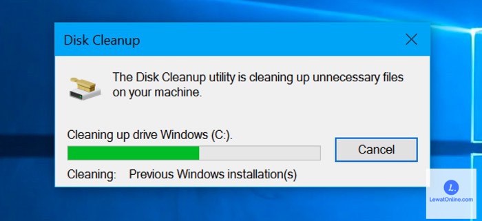 Lakukan Disk Cleanup